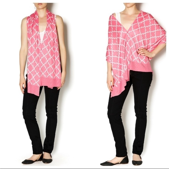 Papillon NWT scene weaver red and black rayon scarf or Shae - Picture 4 of 7